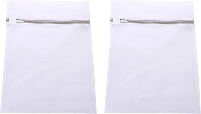 أكياس الغسيل الشبكية 2 قطعة 60x60 سم متينة قابلة لإعادة الاستخدام لحقيبة غسيل الملابس الحساسة للملابس الداخلية والسفر - Image 1